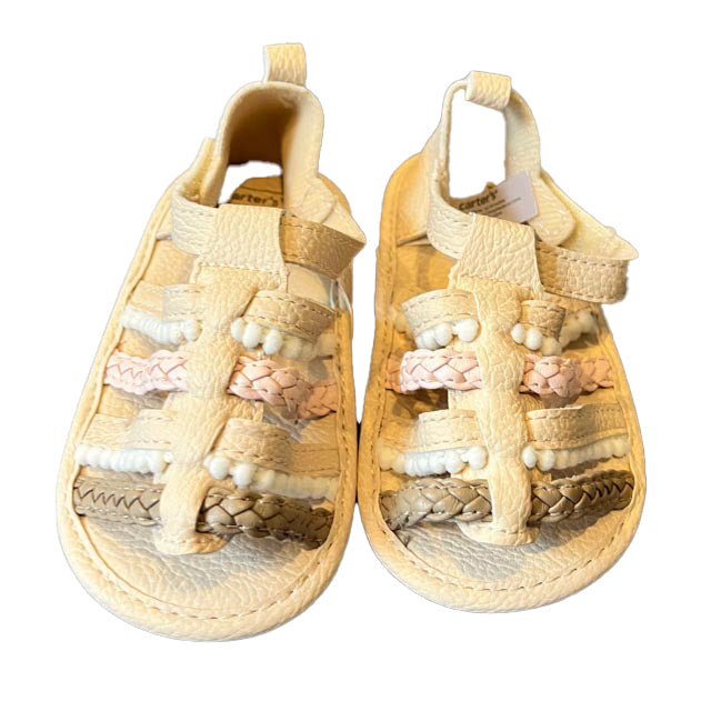 Carter's Girls Ivory | Pink Sandals Size: 12-18 Months Ivory | Pink