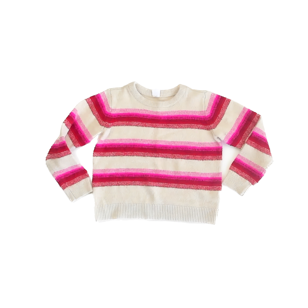 Gap Girls Ivory | Pink Sweater Size: 5T Ivory | Pink