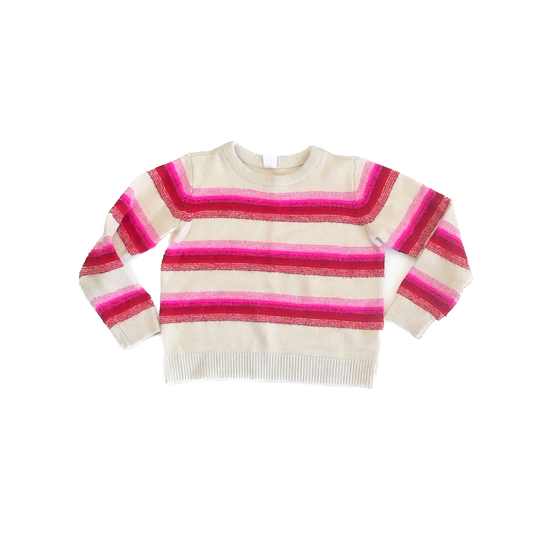 Gap Girls Ivory | Pink Sweater Size: 5T Ivory | Pink