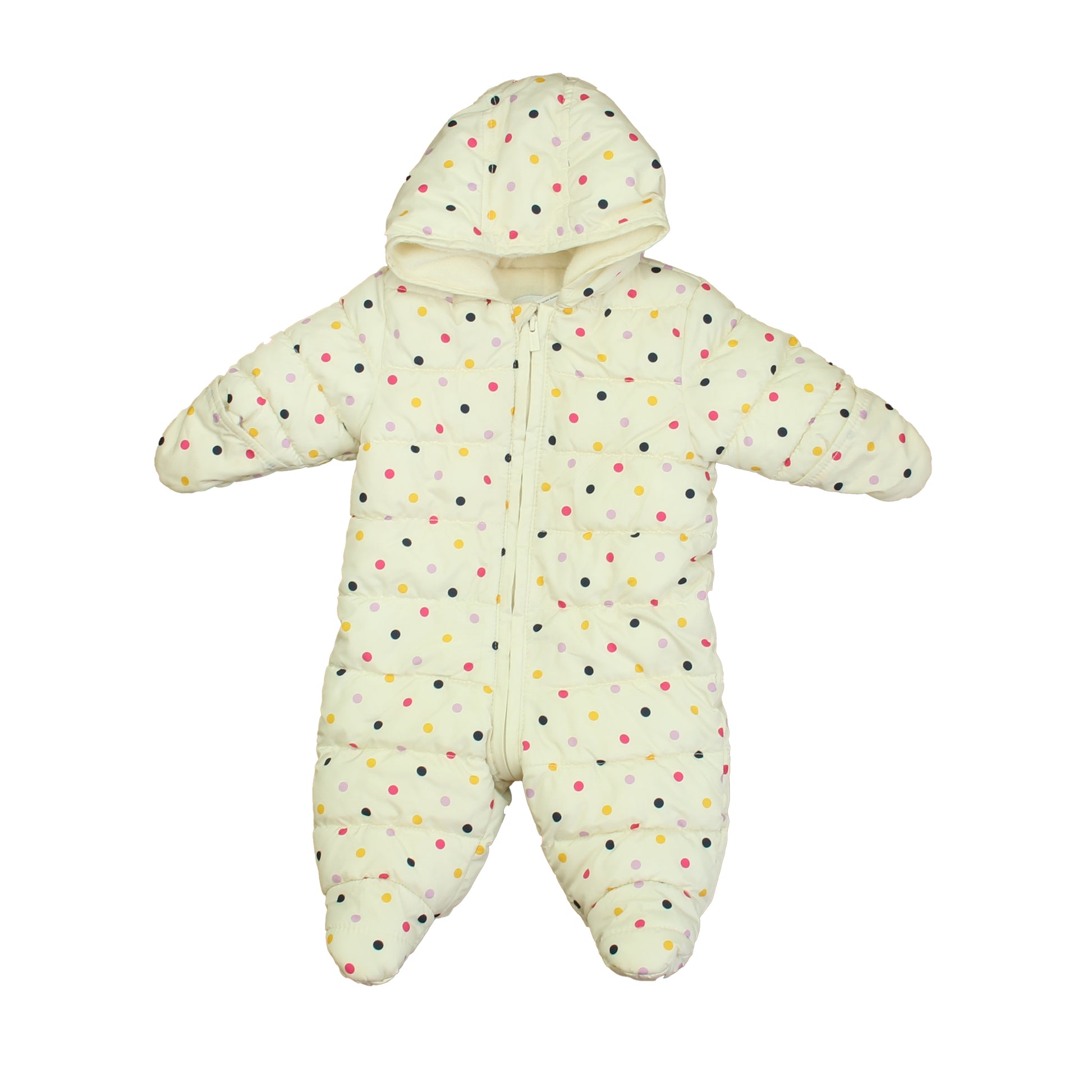 Old Navy Girls Ivory Polk Dots Bunting Size: 3-6 Months Ivory Polk Dots