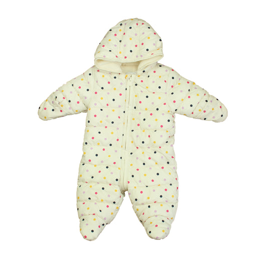 Old Navy Girls Ivory Polk Dots Bunting Size: 3-6 Months Ivory Polk Dots