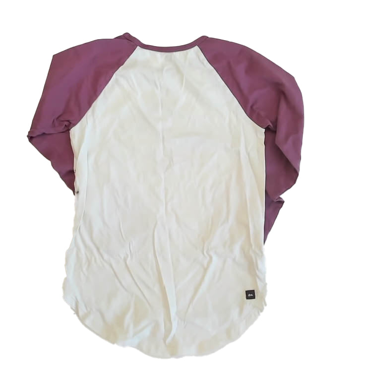 Tea Collection Girls Ivory | Purple Cheetah Long Sleeve T-Shirt Size: 10 Years Ivory | Purple Cheetah
