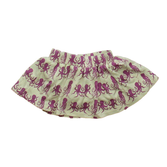 Kate Quinn Organics Girls Ivory | Purple Octopus Skirt Size: 6-12 Months