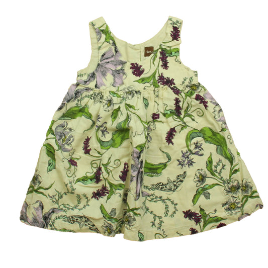Tea Girls Ivory | Purple Dress Size: 3T Ivory | Purple