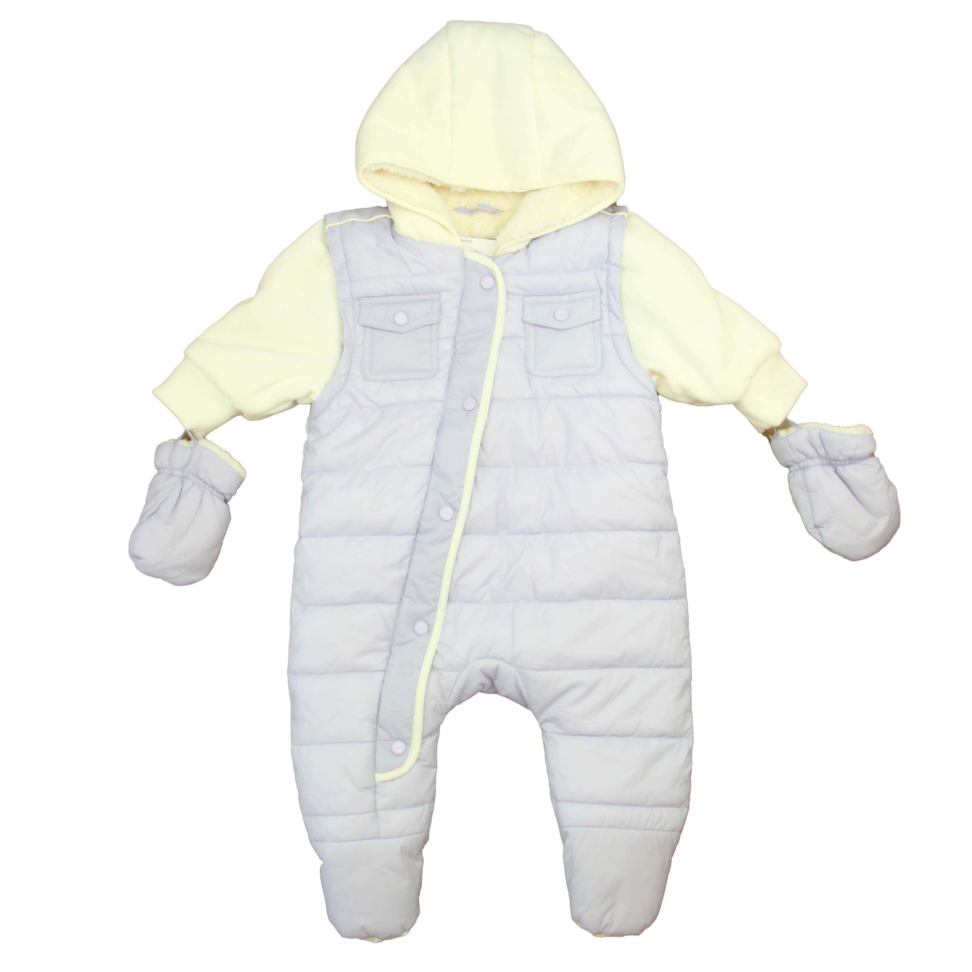 Urban Republic Girls Ivory | Purple Bunting Size: 9 Months Ivory | Purple