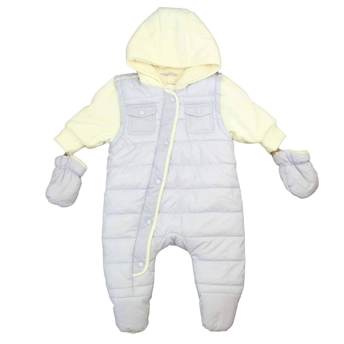 Urban Republic Girls Ivory | Purple Bunting Size: 9 Months Ivory | Purple