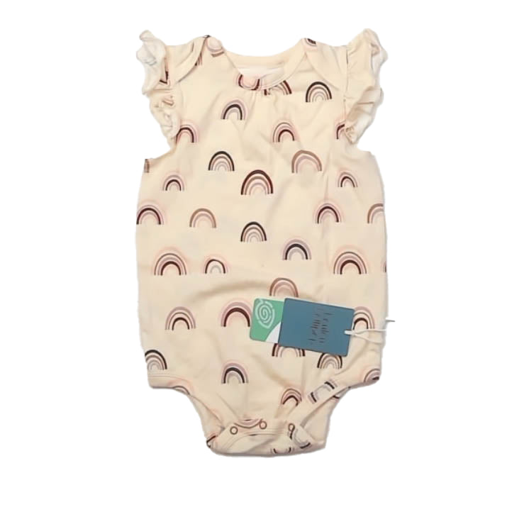 Loulou Lollipop Girls Ivory Rainbows Onesie Size: 18-24 Months Ivory Rainbows