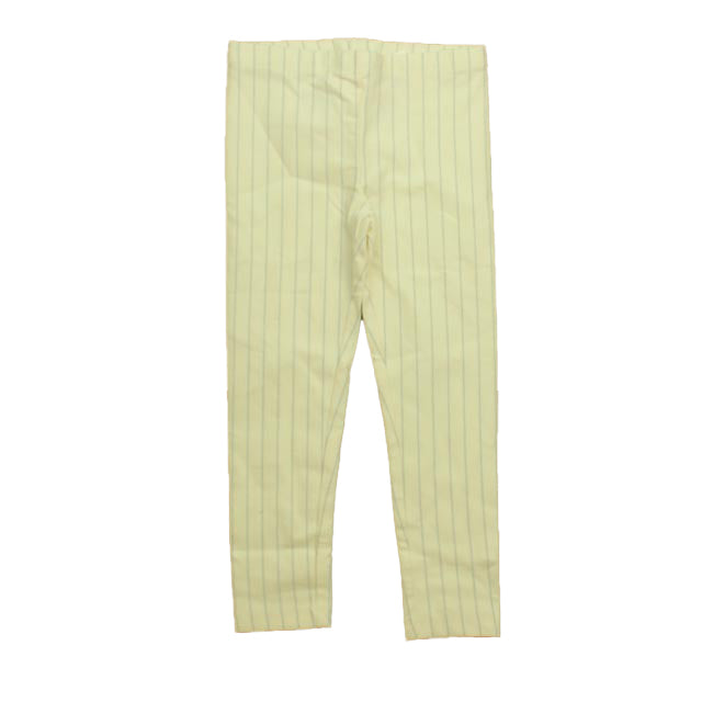 Tea Girls Ivory | Silver Leggings Size: 4T