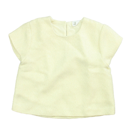 Egg Girls Ivory Sparkle Blouse Size: 2T Ivory Sparkle