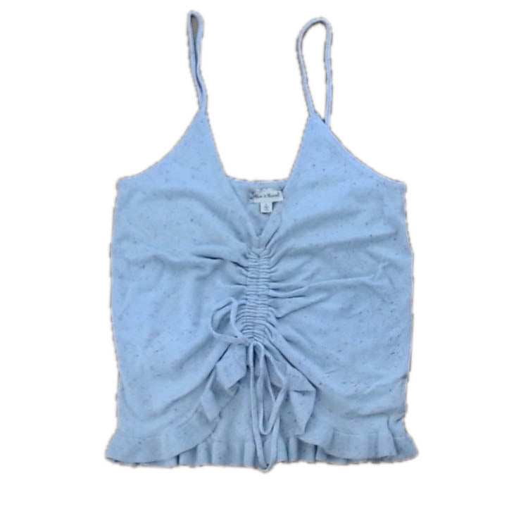Hem & Thread Girls Ivory Speckle Tank Top Size: Junior Large Ivory Speckle