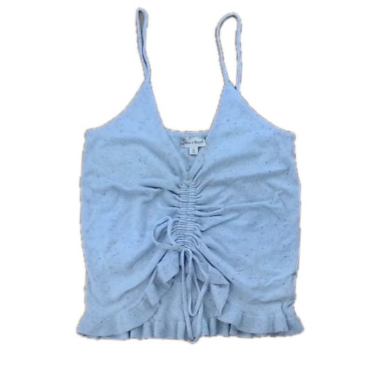 Hem & Thread Girls Ivory Speckle Tank Top Size: Junior Large Ivory Speckle