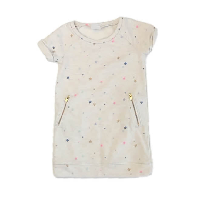 Gap Girls Ivory Stars Dress Size: 3T Ivory Stars