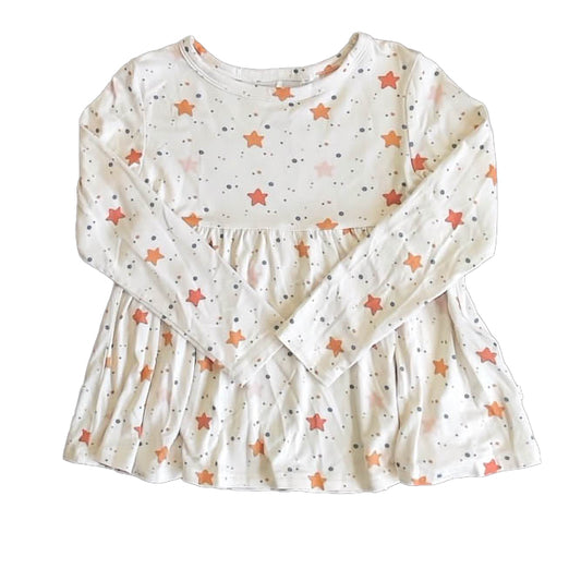 Posh Peanut Girls Ivory Stars Long Sleeve Shirt Size: 3T Ivory Stars