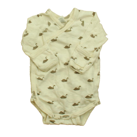 Kate Quinn Girls Ivory Swans Onesie Size: 6-12 Months Ivory Swans