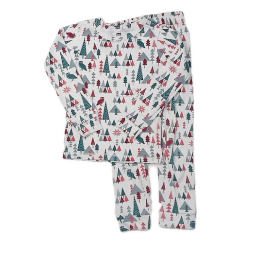 Tea Collection Boys Ivory Trees 2-piece Pajamas Size: 5T Ivory Trees