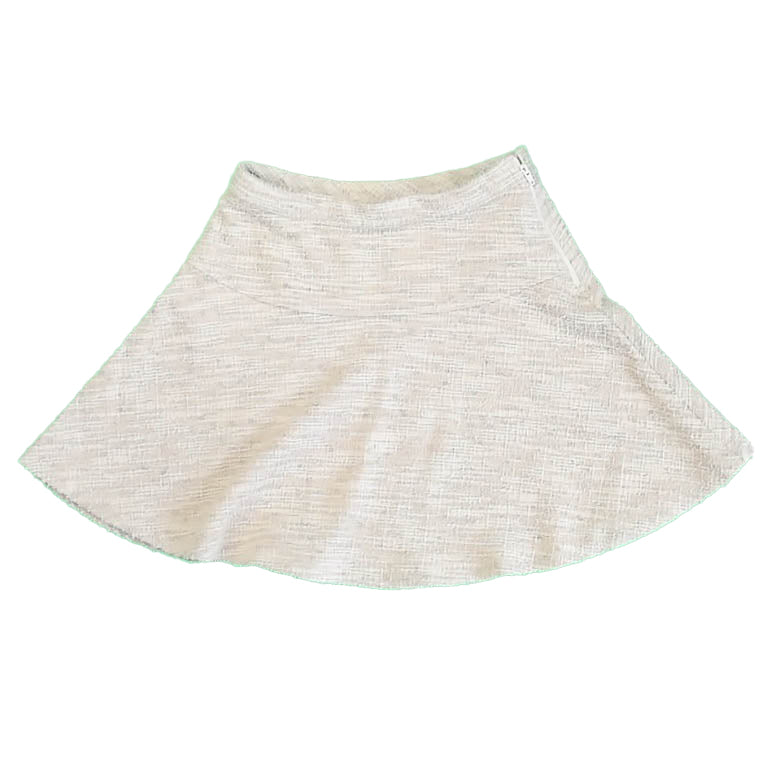 Crewcuts Girls Ivory Tweed Skirt Size: 10 Years Ivory Tweed