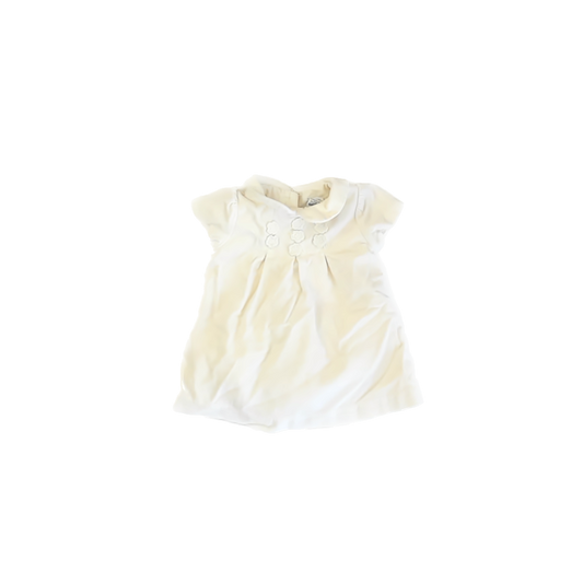 Gymboree Girls Ivory velvet Special Occasion Dress Size: 3-6 Months Ivory velvet