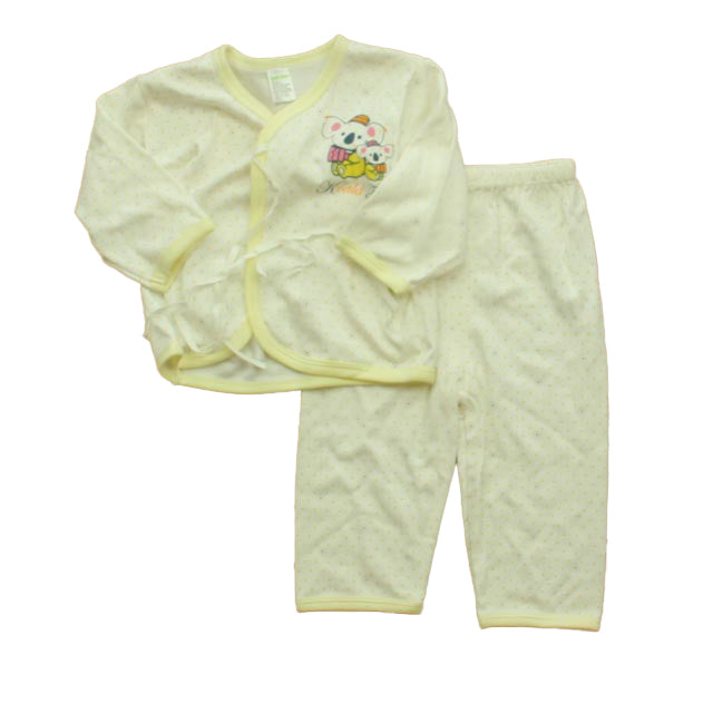 Koala Tree Unisex Ivory | Yellow Apparel Sets Size: 6-9 Months Ivory | Yellow