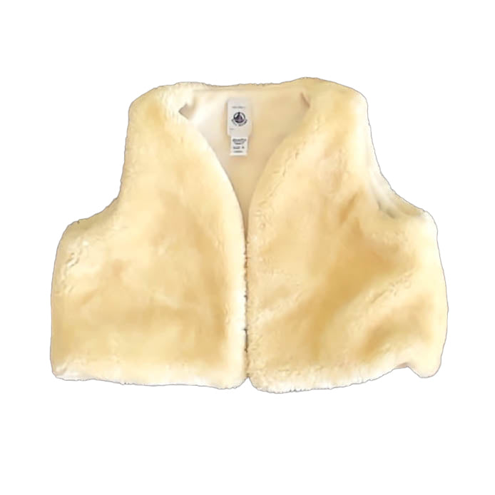 Petit Bateau Girls Ivory Vest Size: 5T Ivory