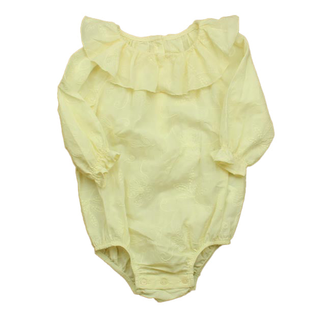 Zara Girls Ivory Romper Size: 12-18 Months