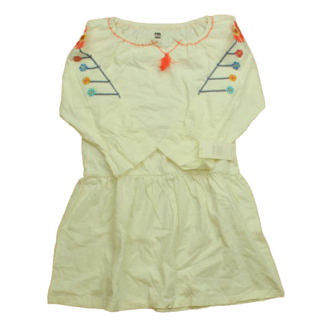 Tea Girls Ivory Dress Size: 7 Years Ivory