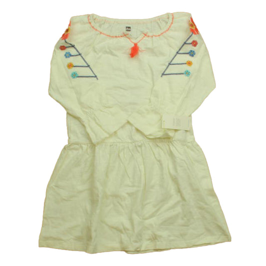 Tea Girls Ivory Dress Size: 7 Years Ivory