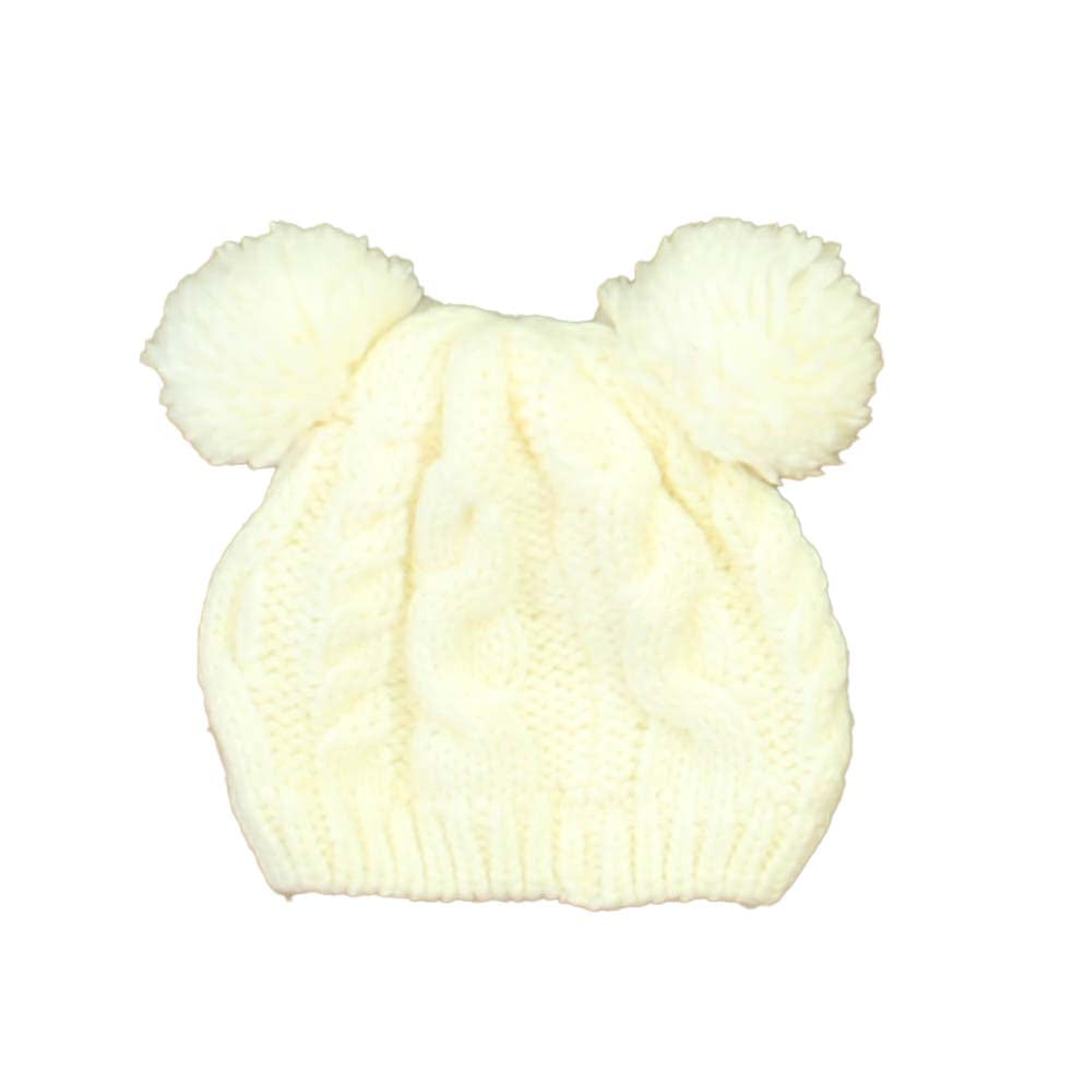 Laura Ashley Girls Ivory Winter Hat Size: 12-24 Months