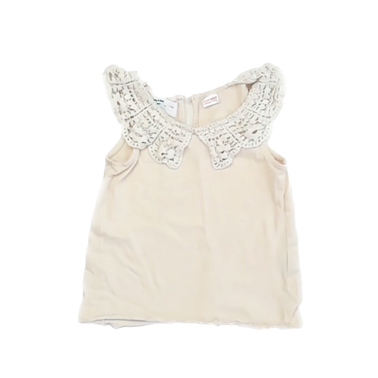 Zara Girls Ivory Tank Top Size: 5T Ivory