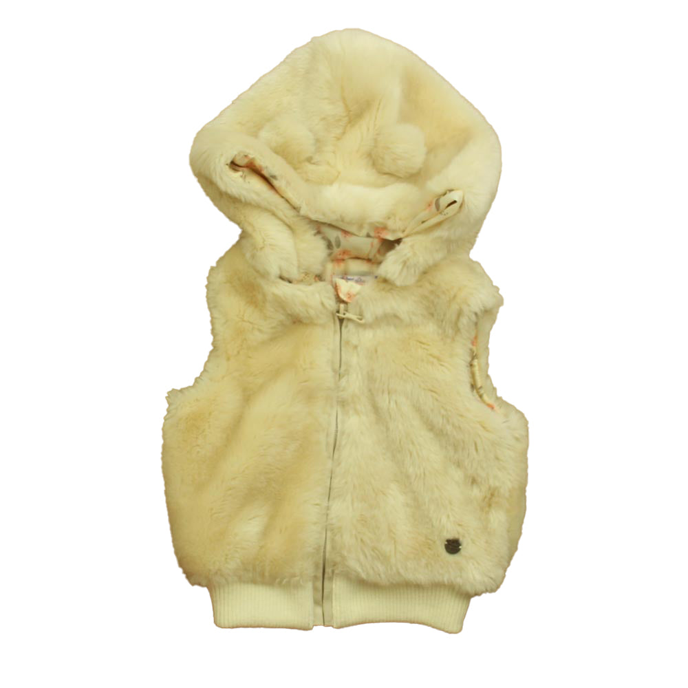 Offcourss Girls Ivory Vest Size: 2T Ivory