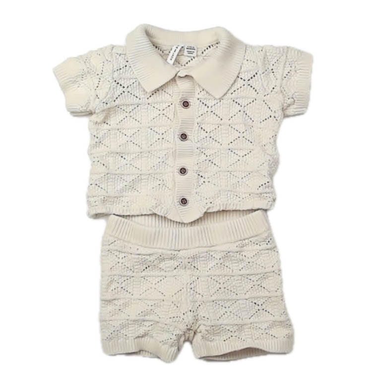 Janie and Jack Boys Ivory Apparel Sets Size: 6-12 Months Ivory