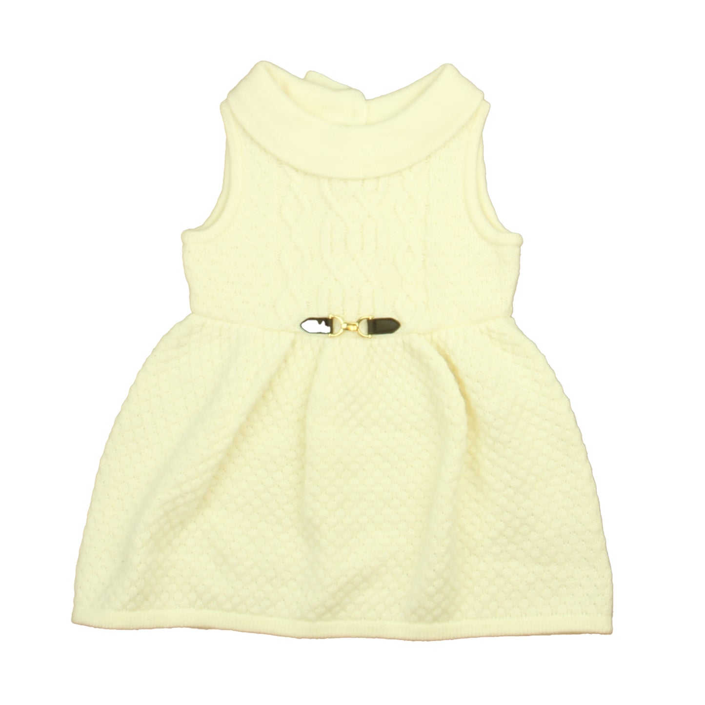 Janie and Jack Girls Ivory Dress Size: 12-18 Months