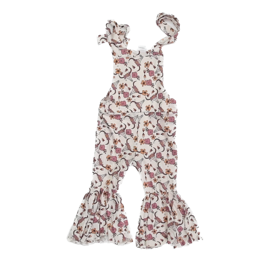 Unknown Girls Ivory Overalls Size: 18-24 Months Ivory