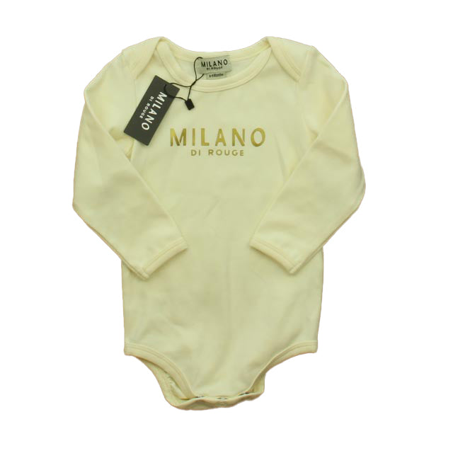 Milano di Rouge Unisex Ivory Onesie Size: 6-9 Months Ivory