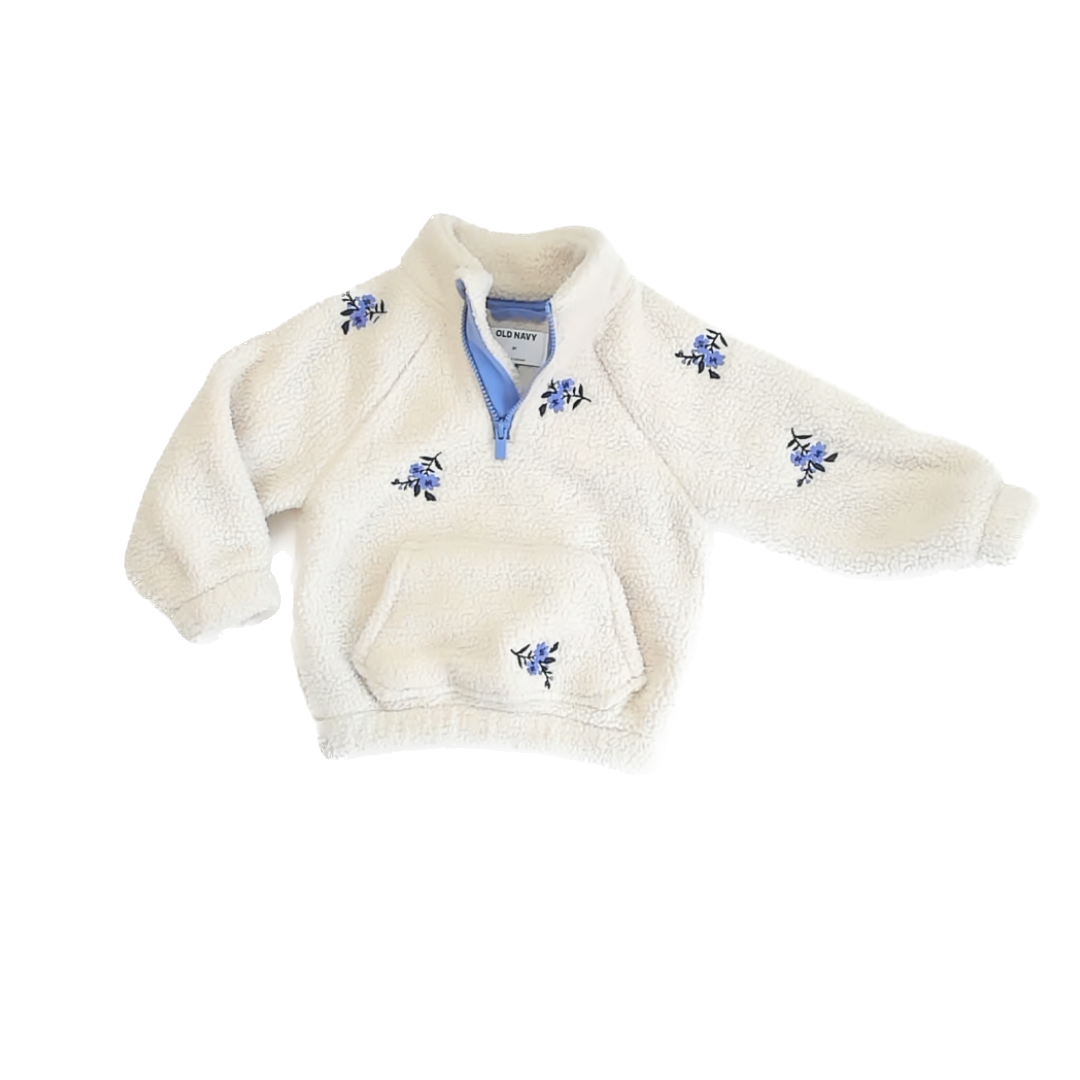 Old Navy Girls Ivory Fleece Size: 2T Ivory