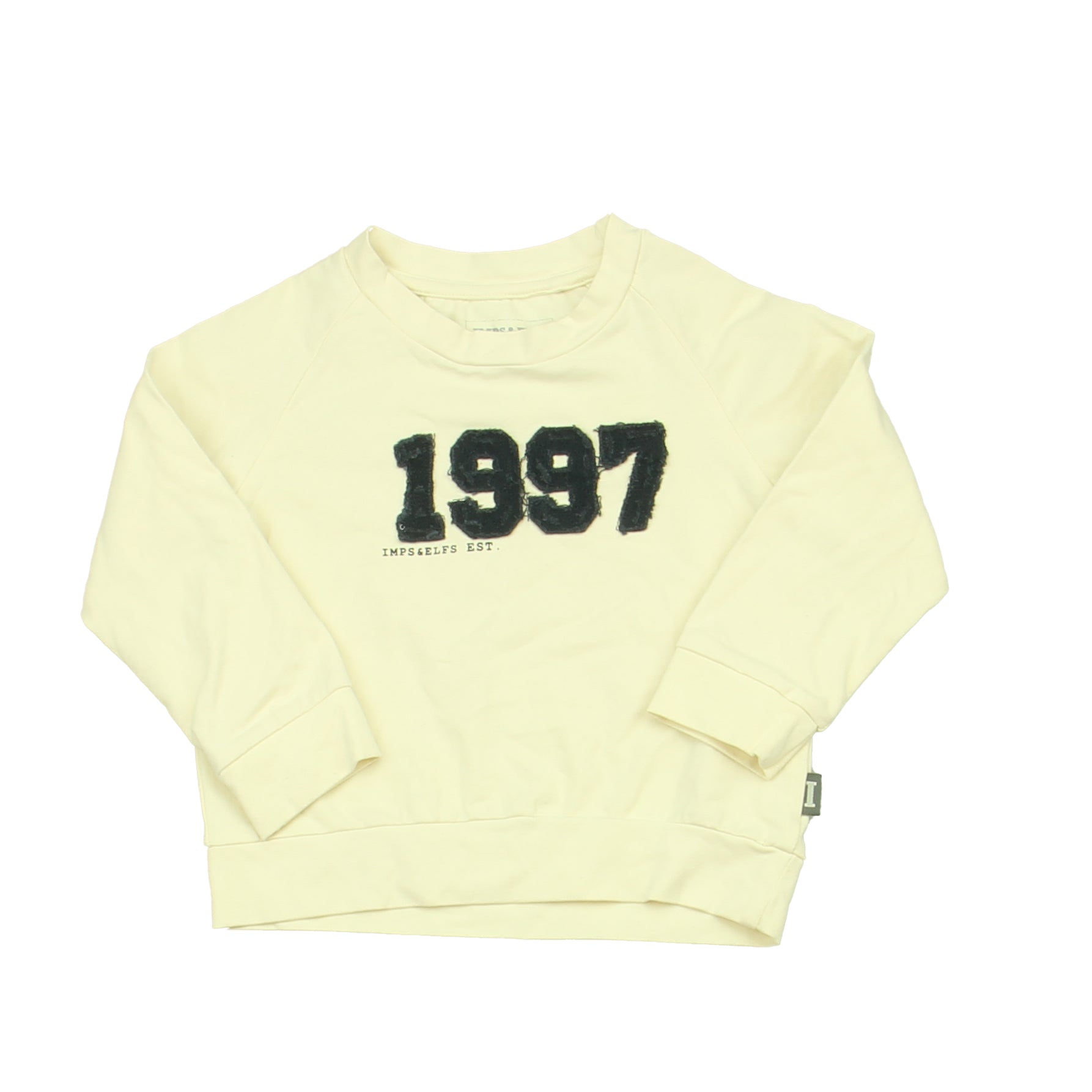 IMPS & ELFS Boys Ivory Long Sleeve T-Shirt Size: 18-24 Months Ivory
