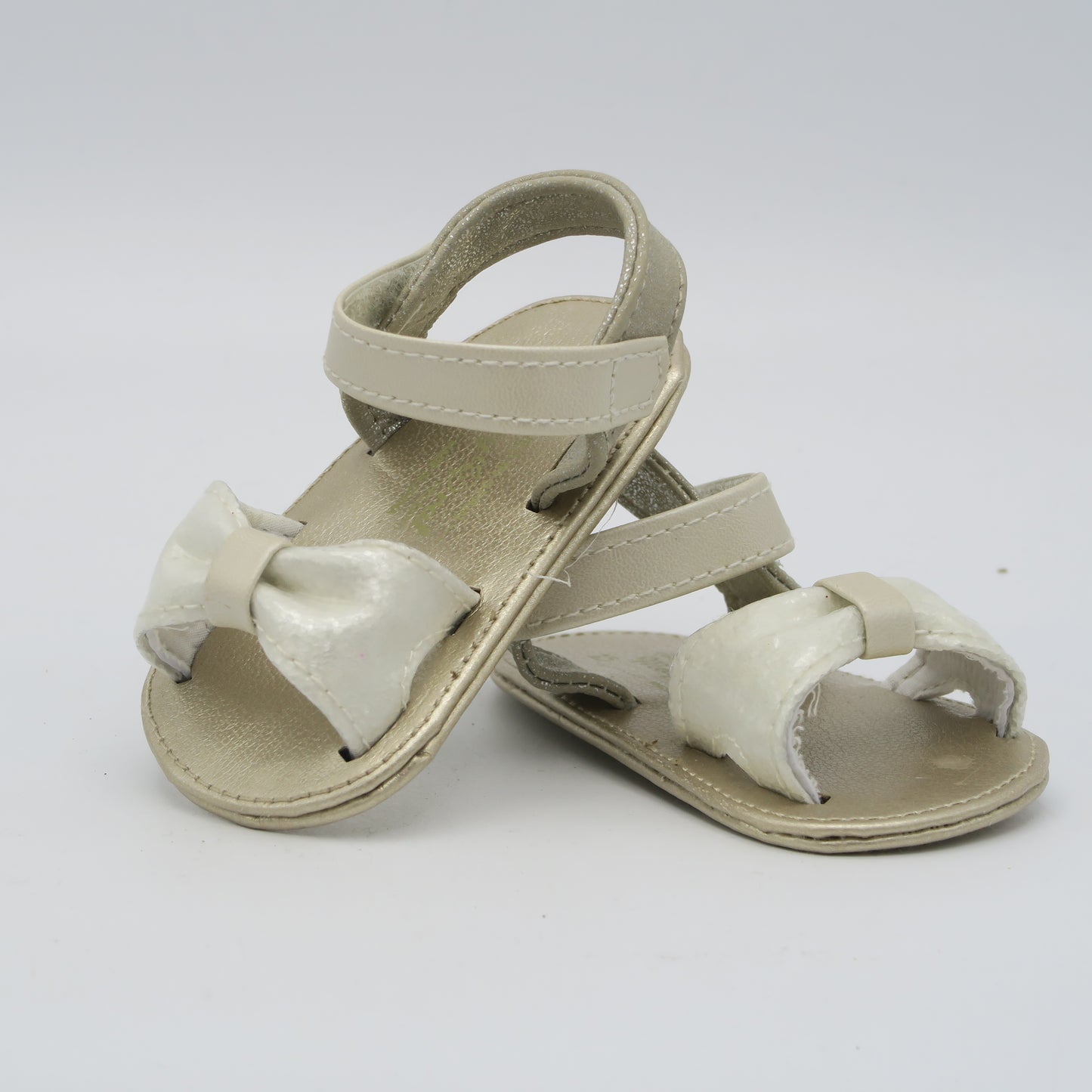 Mayoral Girls Ivory Sandals Size: 0-3 Months Ivory