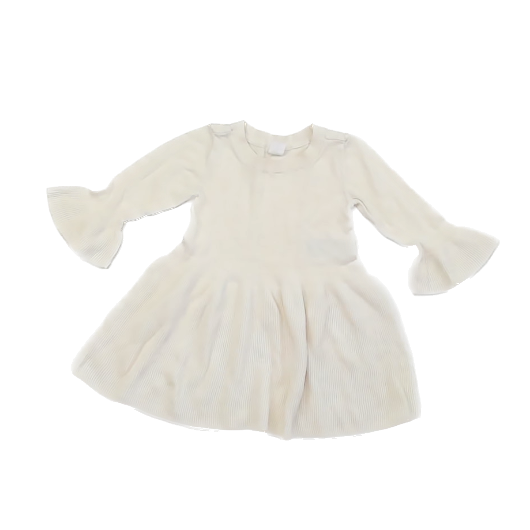 Gap Girls Ivory Sweater Dress Size: 18-24 Months Ivory