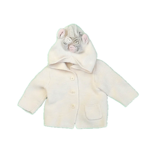 Gap Girls Ivory Cardigan Size: 3-6 Months Ivory