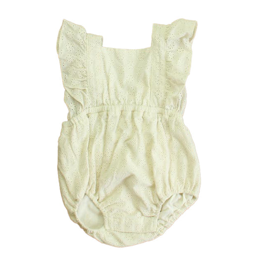 Noralee Girls Ivory Romper Size: 2T Ivory