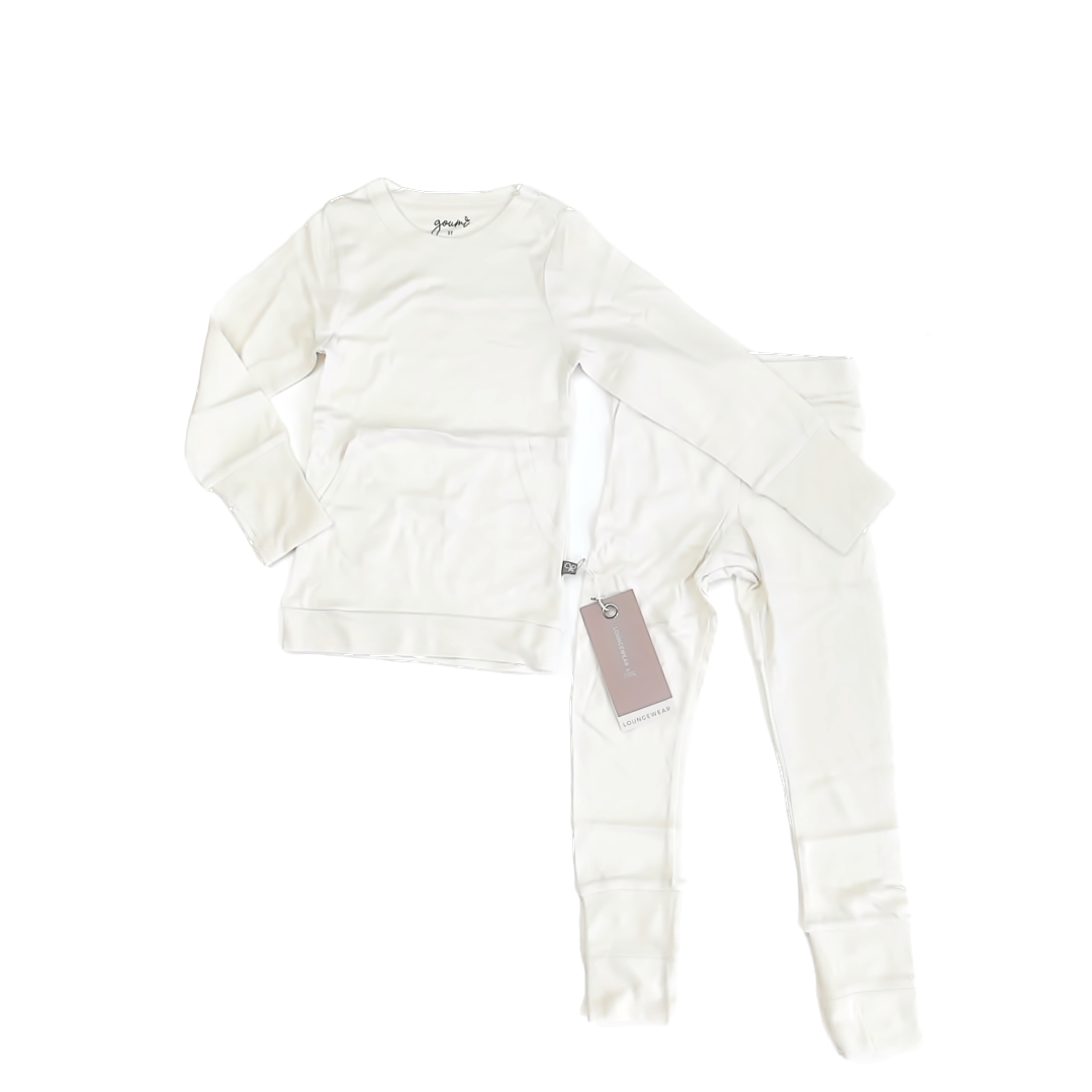 Goumi Unisex Ivory Apparel Sets Size: 3T Ivory