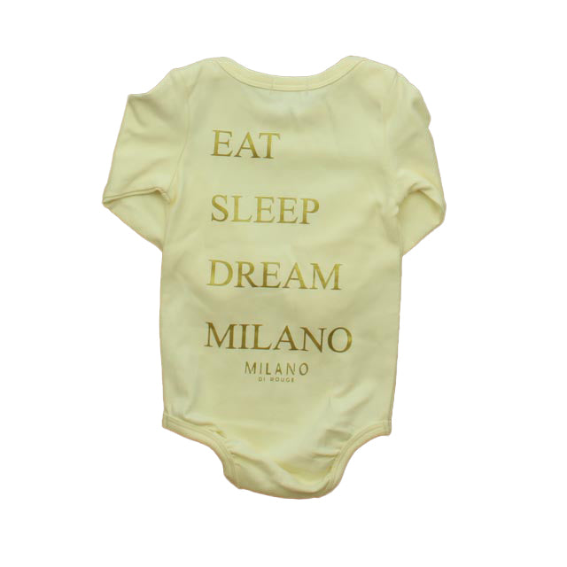 Milano di Rouge Unisex Ivory Onesie Size: 6-9 Months Ivory