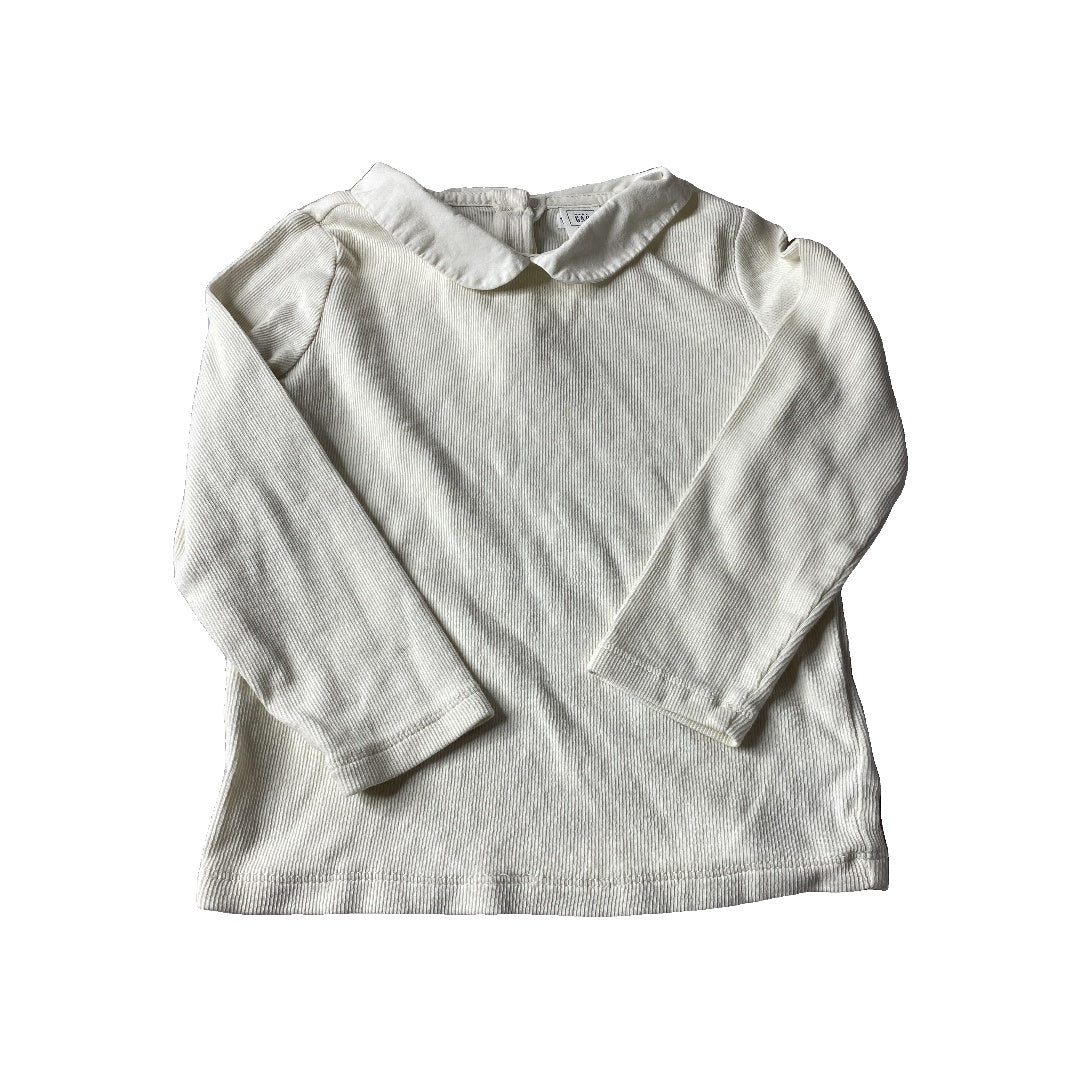 Gap Girls Ivory Long Sleeve Shirt Size: 3T Ivory
