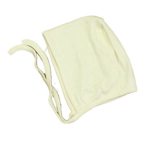 Bebe Organic Unisex Ivory Hat Size: 6 Months Ivory