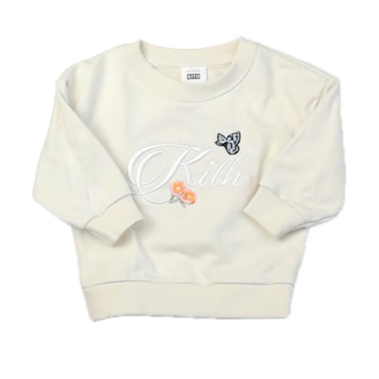 Kith Girls Ivory Sweatshirt Size: 9-12 Months Ivory