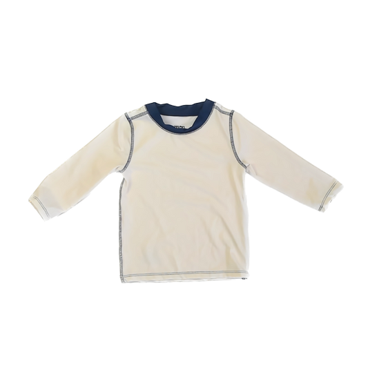Mon Coeur Boys Ivory Rashguard Size: 5T Ivory