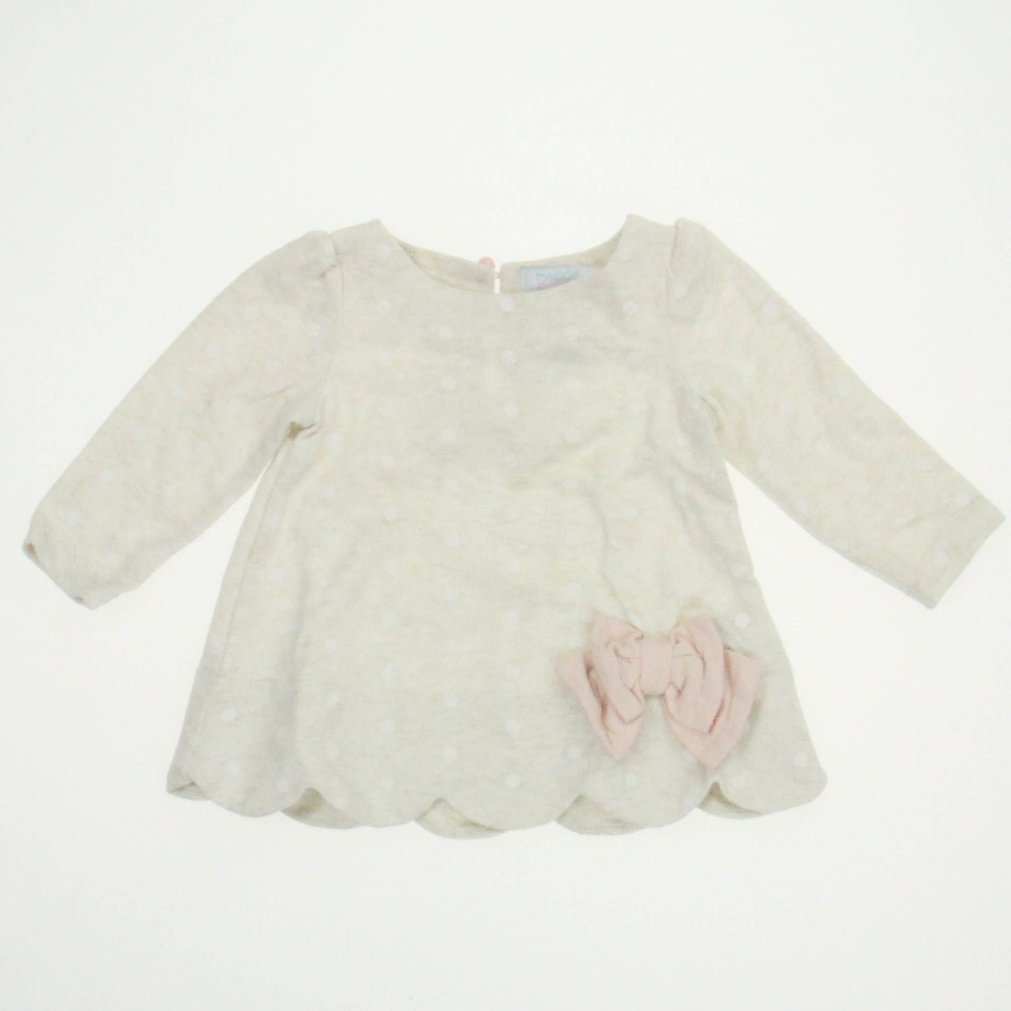 Maggie & Zoe Girls Ivory Long Sleeve Shirt Size: 6-9 Months Ivory