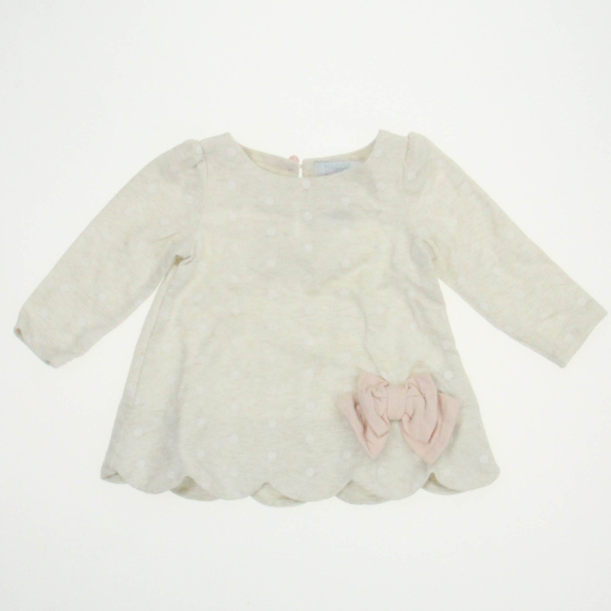 Maggie & Zoe Girls Ivory Long Sleeve Shirt Size: 6-9 Months Ivory