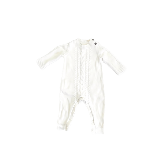 Gymboree Unisex Ivory Long Sleeve Outfit Size: 0-3 Months Ivory