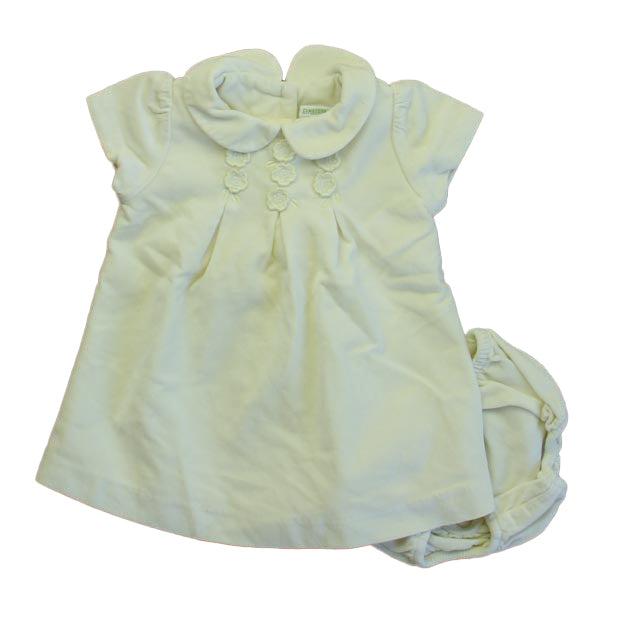 Gymboree Girls Ivory Dress Size: 3-6 Months