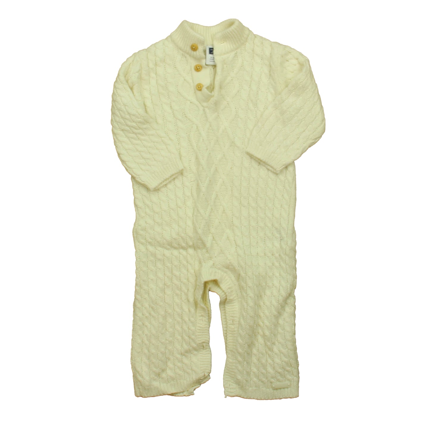 Janie & Jack Boys Ivory Long Sleeve Outfit Size: 3-6 Months Ivory